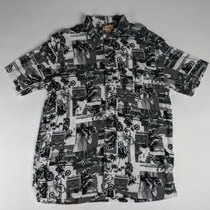 Panama Jack Motorcycle Club Mens Hawaiian Shirt